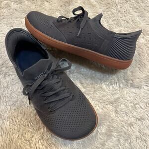 Whitin Womens 39 Charcoal Grey Barefoot Sneakers Zero Drop Sole Minimalist Style